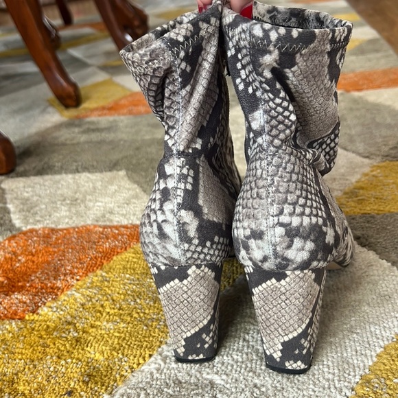 Steve Madden Suede Snake Booties - Picture 5 of 7